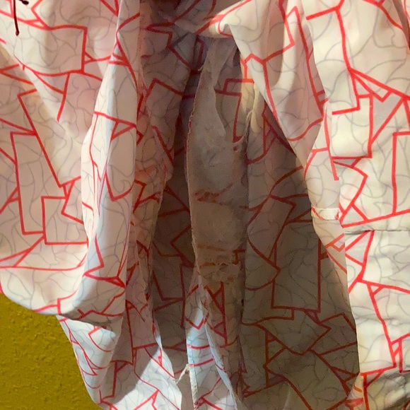 Women’s Funky Blocks Boxy button down short sleeve shirt / blouse - Picture 6 of 6